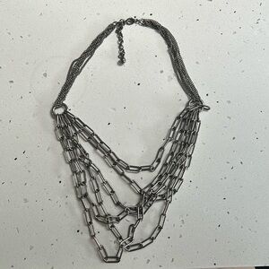 Gunmetal statement necklace